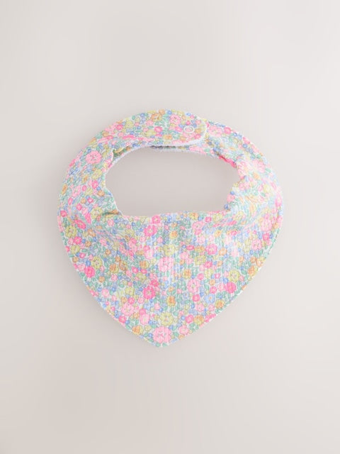 Fluro Pink Baby Dribble Bibs 5 Pack - Size One