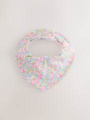 Fluro Pink Baby Dribble Bibs 5 Pack - Size One