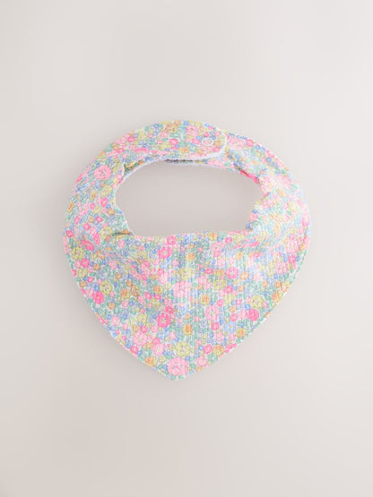 Fluro Pink Baby Dribble Bibs 5 Pack