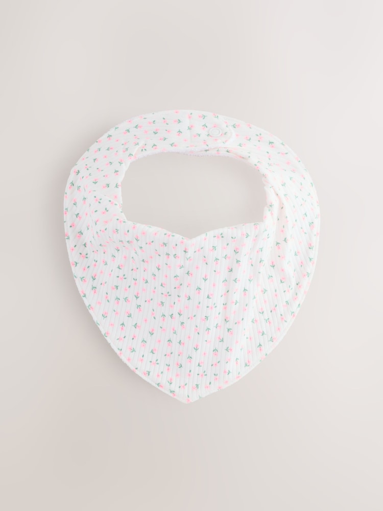 Fluro Pink Baby Dribble Bibs 5 Pack