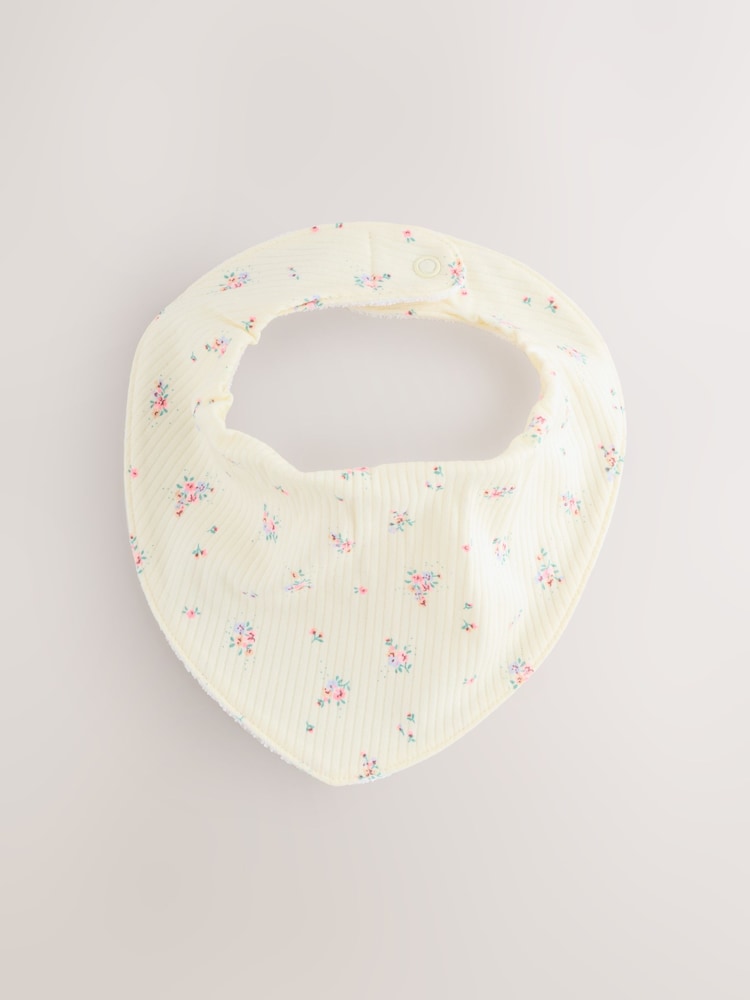 Fluro Pink Baby Dribble Bibs 5 Pack