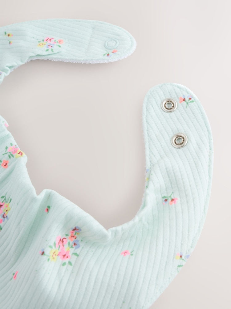 Fluro Pink Baby Dribble Bibs 5 Pack