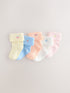 Pink/Blue Baby Socks 5 Pack - Size 50cm (First Size)