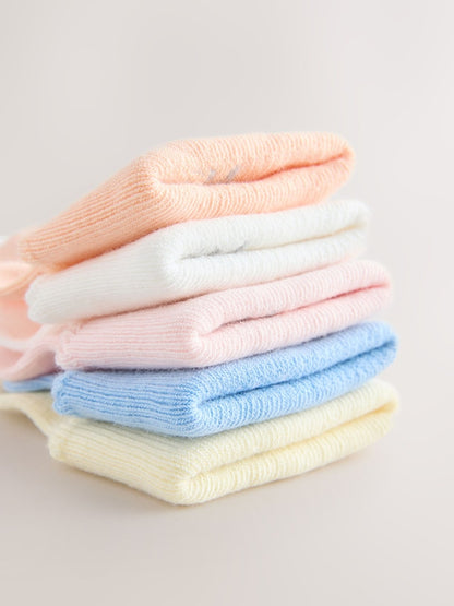 Pink/Blue Baby Socks 5 Pack - Size 50cm (First Size)