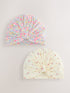 Pink Baby Turbans 3 Pack (0-18mths) - Up To 3 Months (50 - 62cm)
