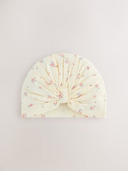 Pink Baby Turbans 2 Pack (0-18mths) - Size 50cm (First Size)