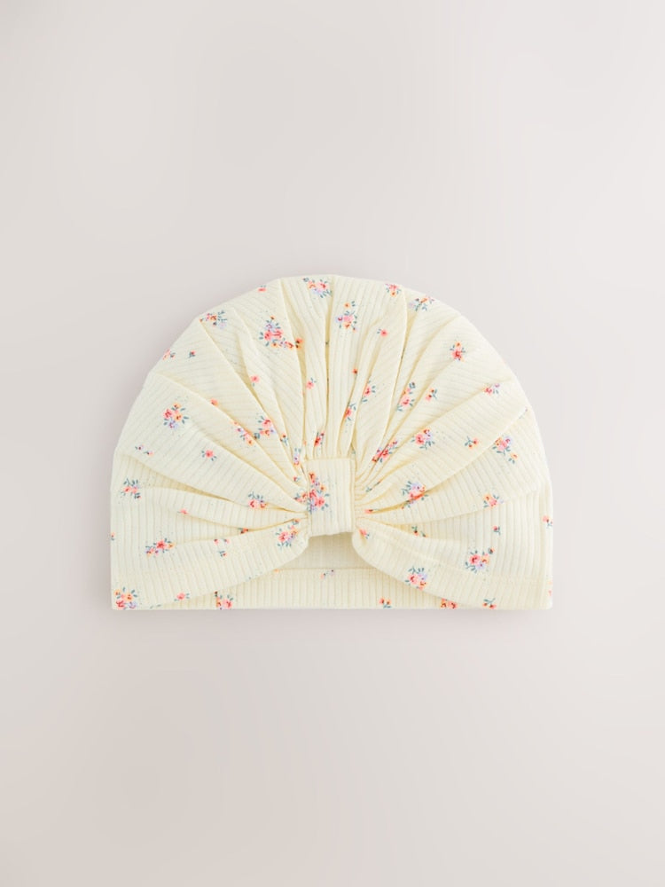 Pink Baby Turbans 2 Pack (0-18mths) - Size 50cm (First Size)