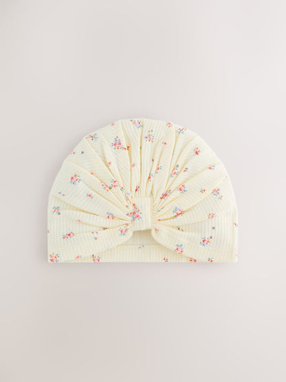 Pink Baby Turbans 2 Pack (0-18mths) - Size 50cm (First Size)