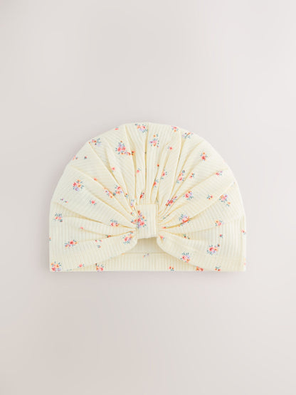Pink Baby Turbans 2 Pack (0-18mths) - Size 50cm (First Size)