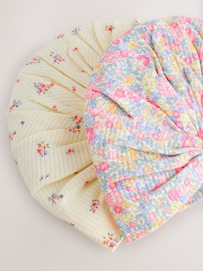 Pink Baby Turbans 2 Pack (0-18mths) - Size 50cm (First Size)