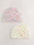 Pink Baby Turbans 2 Pack (0-18mths) - Size 50cm (First Size) - Default 1