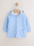 Blue Jersey Hooded Baby Jacket (0mths-2yrs) - Up to 1 Month (50-56cm)