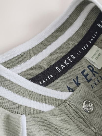 Baker by Ted Baker Blue/Stone Varsity Rompers 2 Pack - Size Newborn
