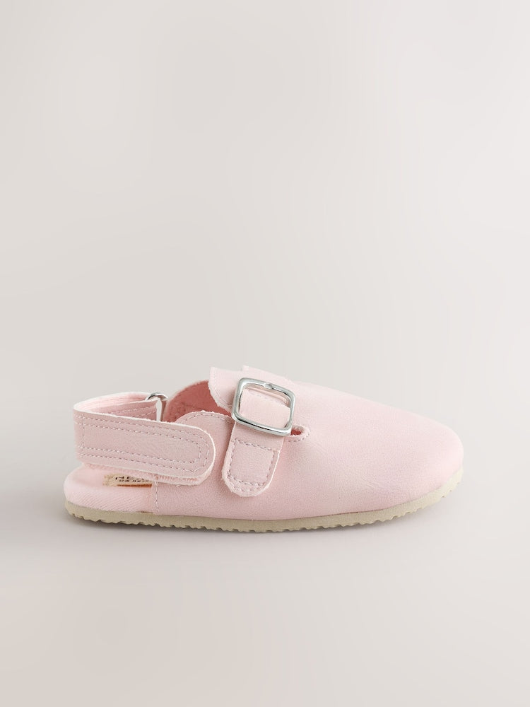 Pink Baby Clogs (0-18mths) - Size Up To 3 Months (50 - 62cm)