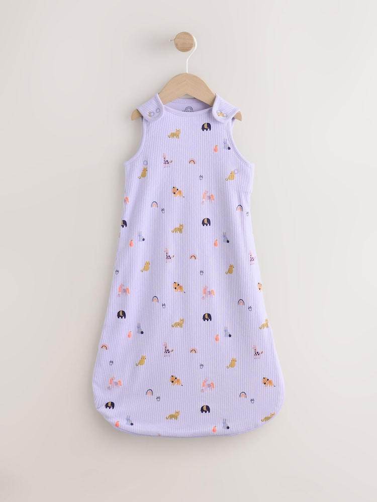 Lilac Mini Character 1 Tog Sleeveless Baby Sleep Bag