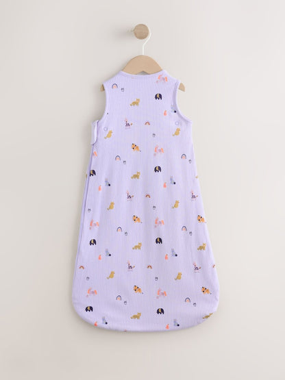 Lilac Mini Character 1 Tog Sleeveless Baby Sleep Bag