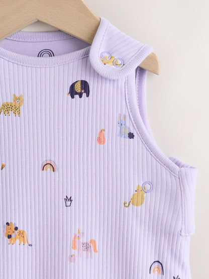 Lilac Mini Character 1 Tog Sleeveless Baby Sleep Bag
