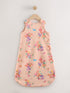Pink Peach Floral 0.5 Tog Sleeveless Baby Sleep Bag