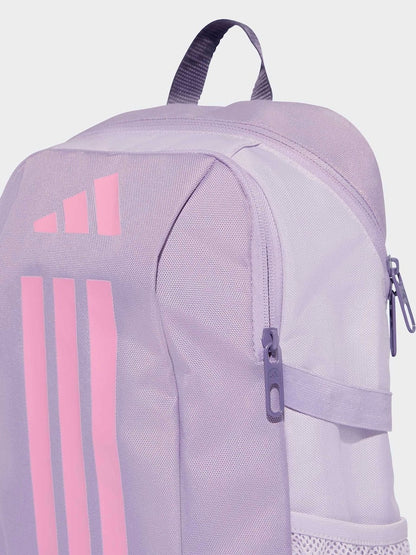 adidas Light Purple Kids 3 Stripe Backpack - Size One