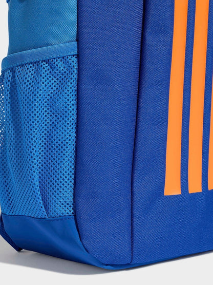 adidas Blue/Orange Kids 3 Stripe Backpack - Size One
