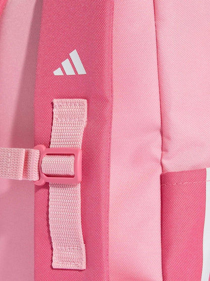 adidas Pink 3 Bar Kids Backpack - Size One