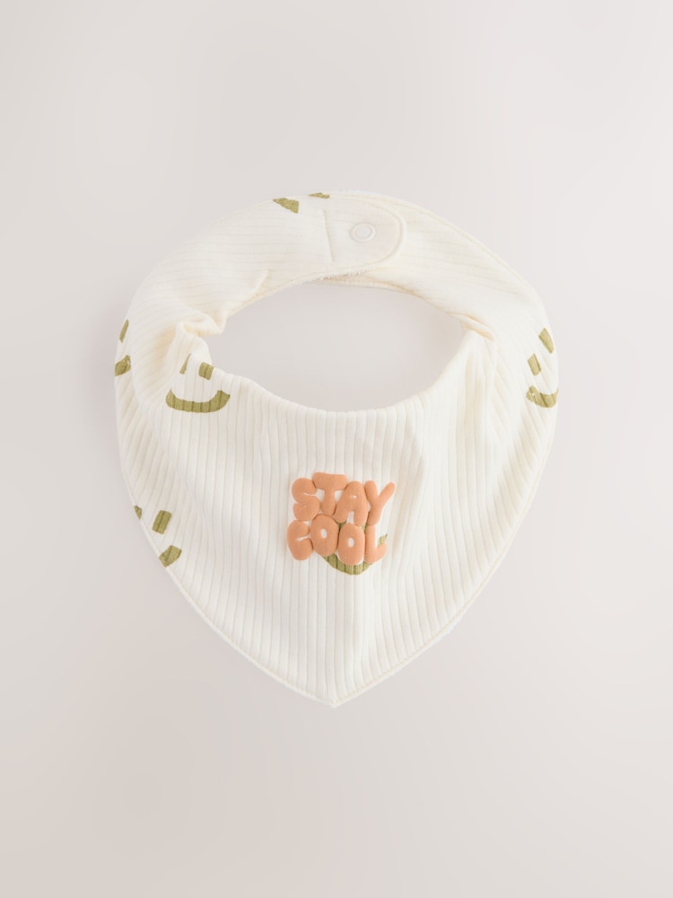 Green/Orange Baby Bibs 5 Pack