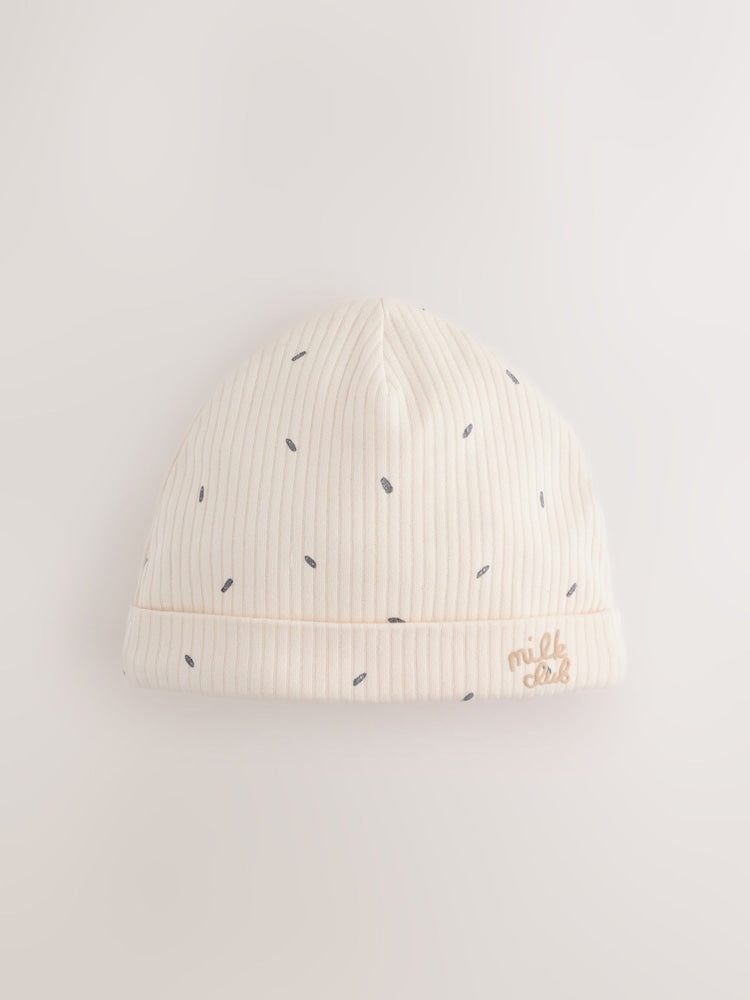 Neutral Milk Club Baby Hat &amp; Bib Set (0-12mths)