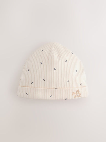 Neutral Milk Club Baby Hat &amp; Bib Set (0-12mths)