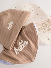 Neutral Milk Club Baby Hat &amp; Bib Set (0-12mths) - Size 5lb