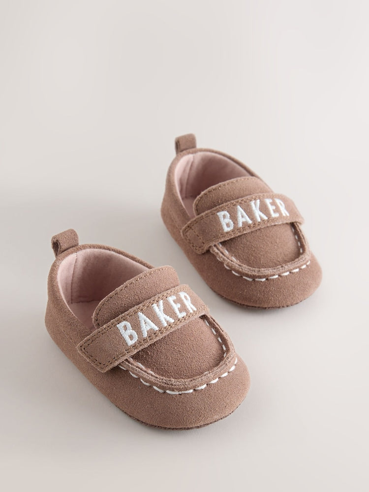 Baker by Ted Baker Baby Padders Loafers - Chocolate Brown / Up To 3 Months (50 - 62cm)
