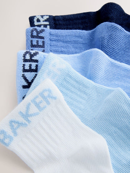 Baker by Ted Baker Baby Socks 5 Pack - Size Up To 3 Months (50 - 62cm)