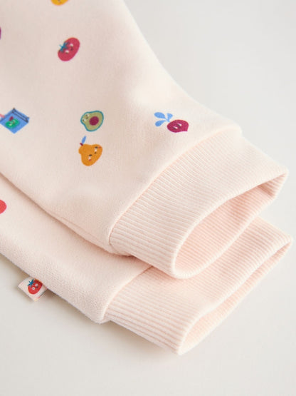 Bright Veg Print Sweat Top and Joggers Baby Set (0mths-2yrs) (0mths-2yrs) - Size Up to 1 Month (56cm)