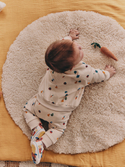 Bright Veg Print Sweat Top and Joggers Baby Set (0mths-2yrs) (0mths-2yrs) - Size Up to 1 Month (56cm)
