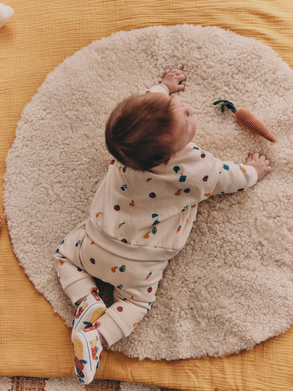 Bright Veg Print Sweat Top and Joggers Baby Set (0mths-2yrs) (0mths-2yrs) - Size Up to 1 Month (56cm)