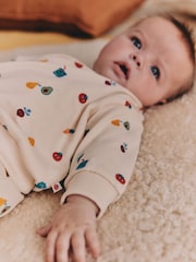 Bright Veg Print Sweat Top and Joggers Baby Set (0mths-2yrs) (0mths-2yrs) - Size Up to 1 Month (56cm)