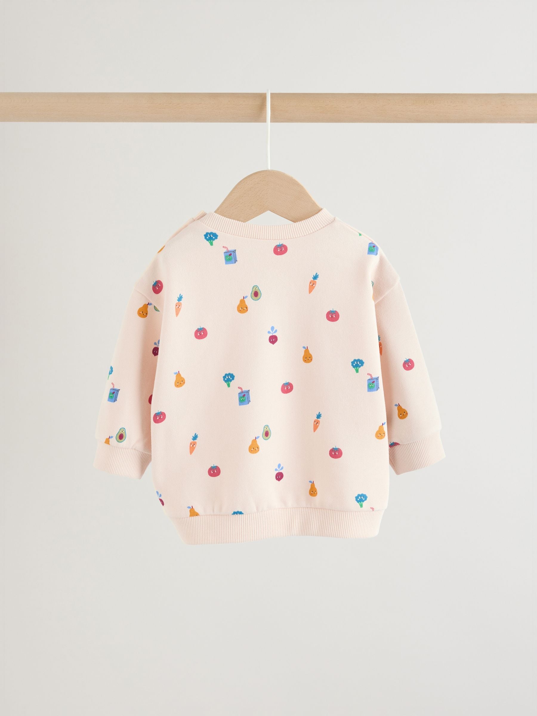 Bright Veg Print Sweat Top and Joggers Baby Set (0mths-2yrs) (0mths-2yrs) - Size Up to 1 Month (56cm)