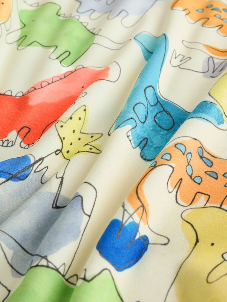 Blue Bright Dinosaurs 1 Tog Sleeveless Baby Sleep Bag