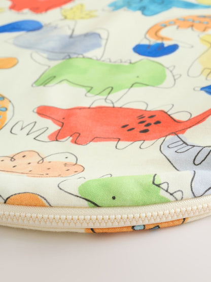 Blue Bright Dinosaurs 1 Tog Sleeveless Baby Sleep Bag