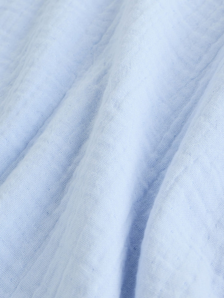 Blue Muslin 1 Tog Baby Sleep Bag