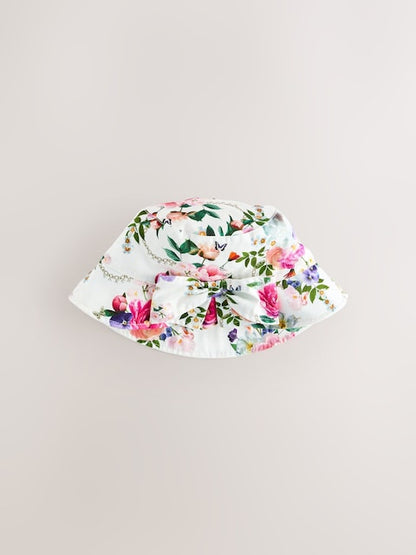 Baker by Ted Baker Logo Bucket Pink Hat - Size 3-9 Months (62-74cm)