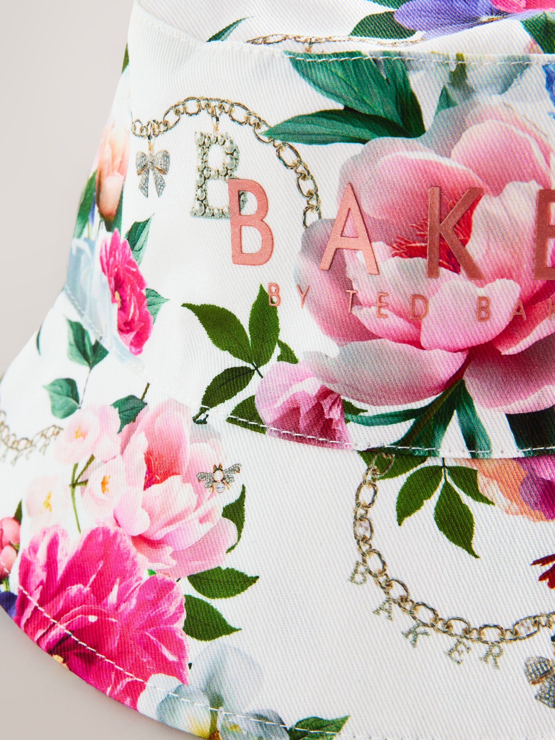 Baker by Ted Baker Logo Bucket Pink Hat - Size 3-9 Months (62-74cm)
