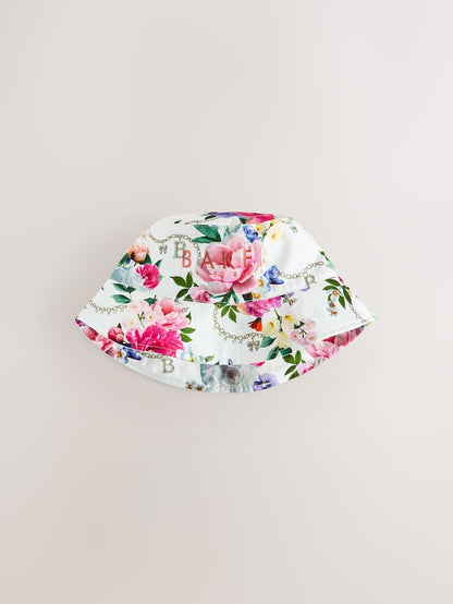 Baker by Ted Baker Logo Bucket Pink Hat - Size 3-9 Months (62-74cm)