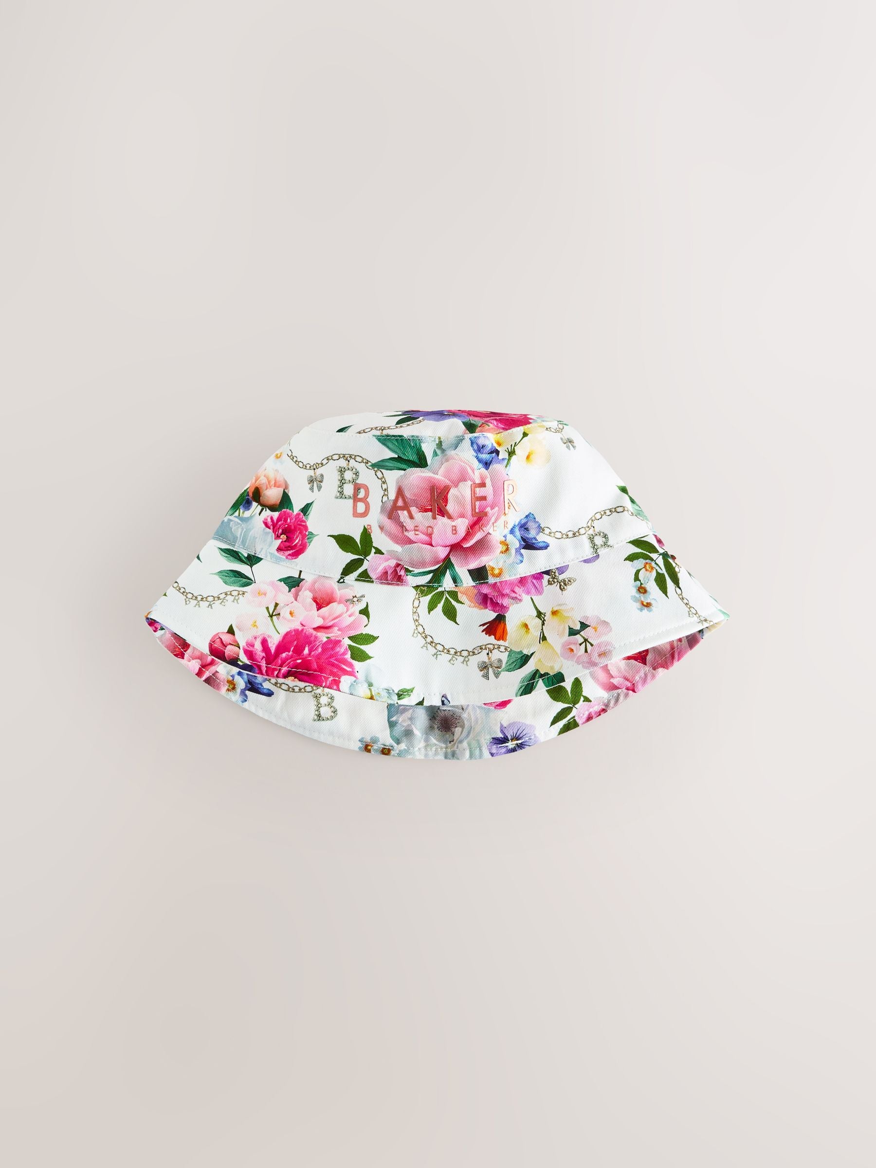 Baker by Ted Baker Logo Bucket Pink Hat - Size 3-9 Months (62-74cm) - Default 1