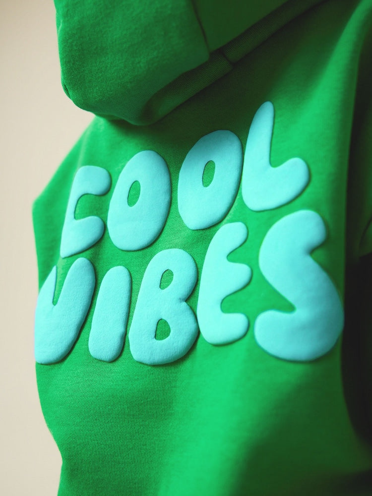 Green Cool Vibes Printed Hoodie and Joggers Set (3mths-7yrs)