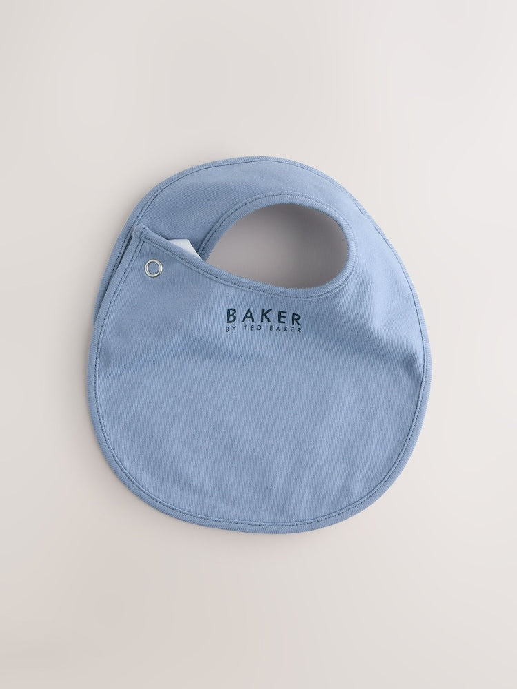 Baker by Ted Baker 2 Pack Blue Baby Bibs - Size One