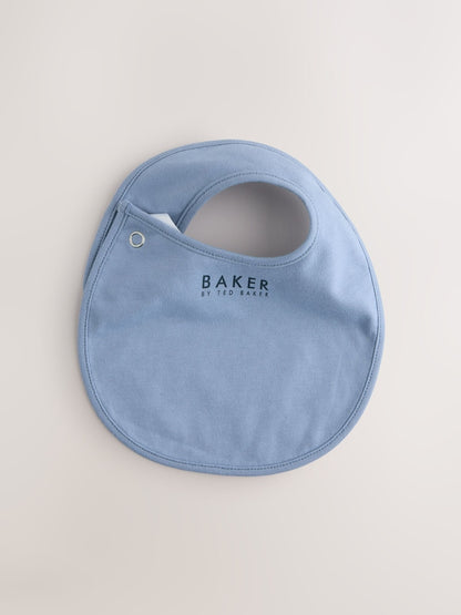 Baker by Ted Baker 2 Pack Blue Baby Bibs - Size One