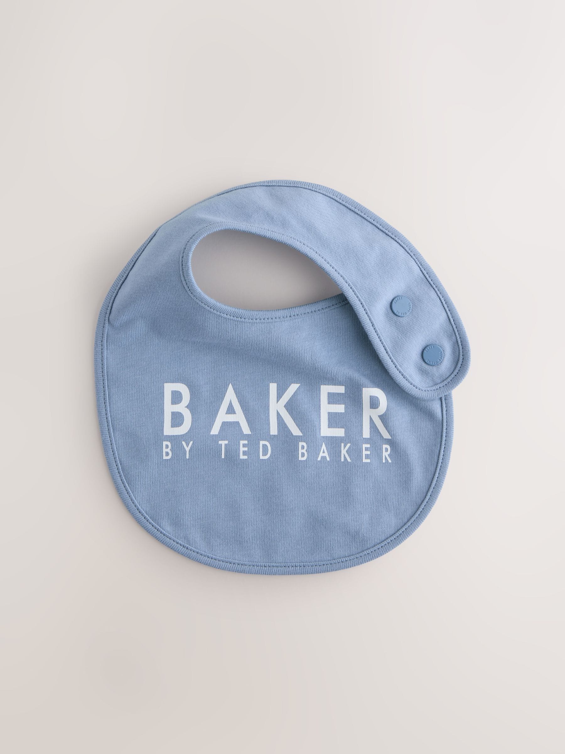 Baker by Ted Baker 2 Pack Blue Baby Bibs - Size One