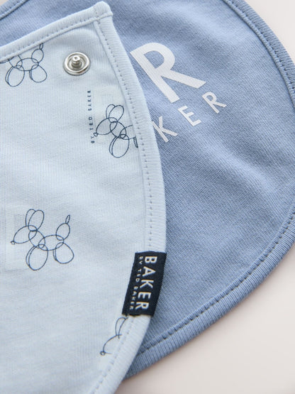 Baker by Ted Baker 2 Pack Blue Baby Bibs