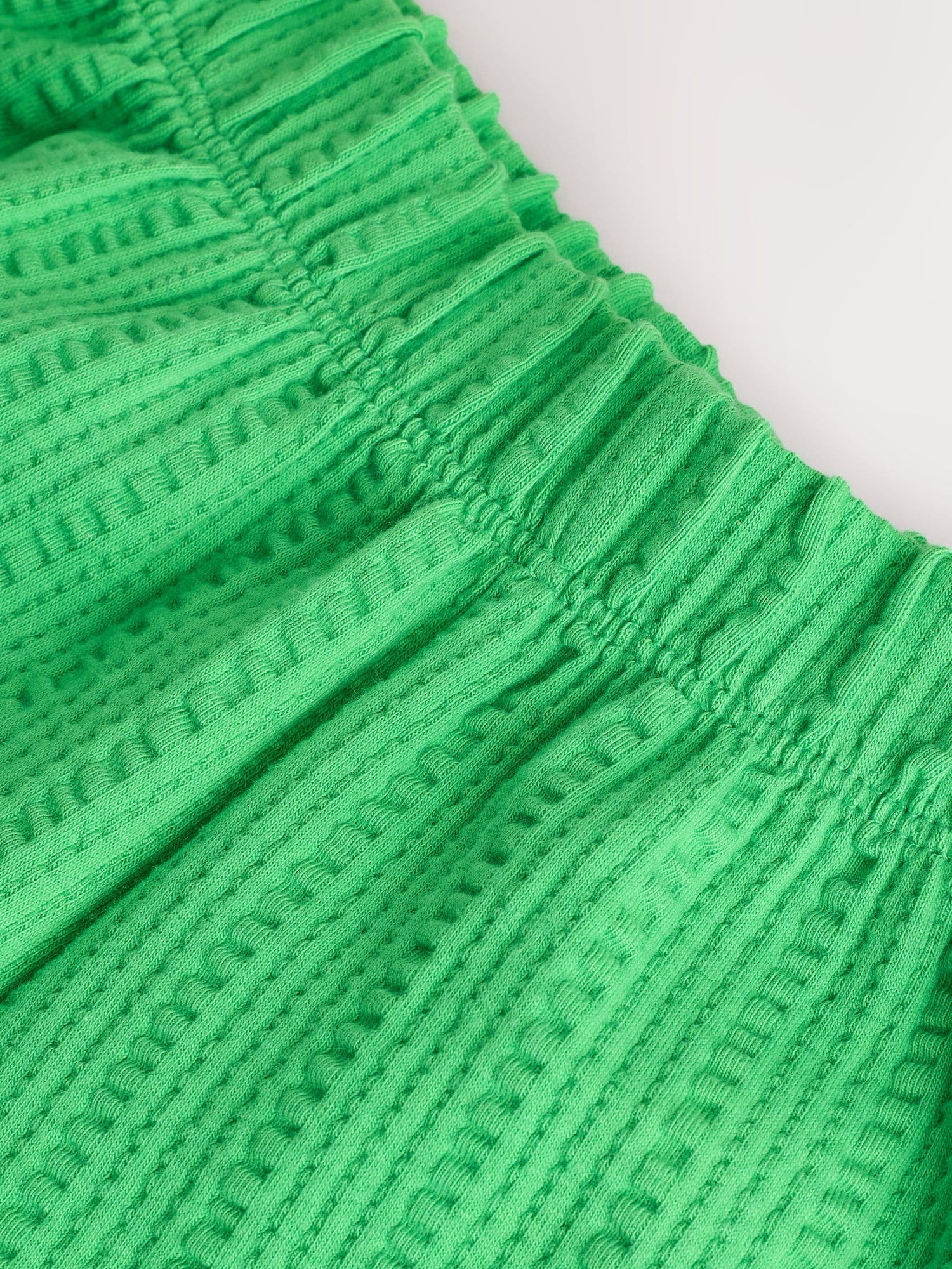 Green Textured Wide Leg Trousers (3mths-7yrs) - Size 3-6 Months (62-68cm)