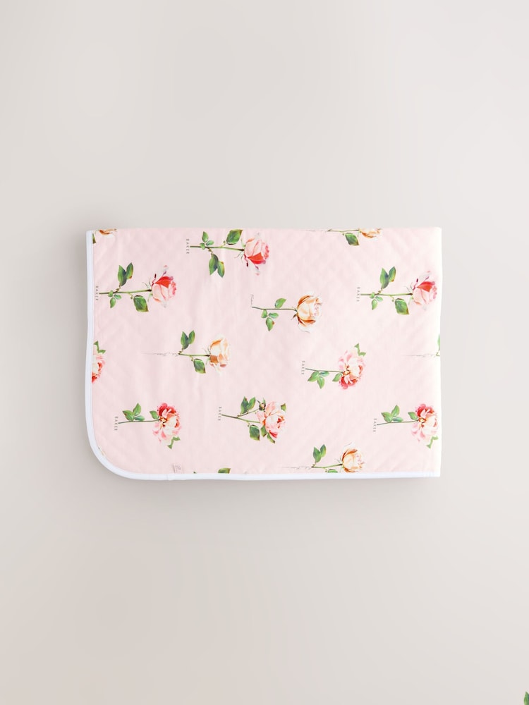 Baker by Ted Baker All-Over Floral Printed Blanket - Size One - Pink